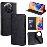 For TCL 60R 5G Cow Texture Magnetic Leather Phone Case(Black)