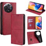 For TCL 60R 5G Cow Texture Magnetic Leather Phone Case(Red)
