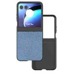 For Motorola Razr 50 ABEEL Diamond Series Black Edge Phone Case(Sapphire Blue)