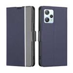 For Blackview A53 / A53 Pro Twill Texture Side Button Leather Phone Case(Blue)