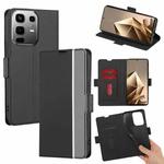 For Infinix Note 50 4G Twill Texture Side Button Leather Phone Case(Black)