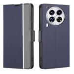 For Tecno Camon 30 Premier 5G Twill Texture Side Button Leather Phone Case(Blue)