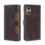 For CUBOT P60 Skin Feel Magnetic Buckle Leather Phone Case(Brown)