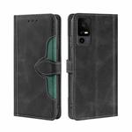 For TCL 40 XE 5G / 40X 5G T601D Skin Feel Magnetic Buckle Leather Phone Case(Black)