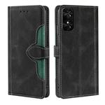 For TCL 50 SE 4G Skin Feel Magnetic Buckle Leather Phone Case(Black)