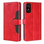 For TCL 50 SE 4G Skin Feel Magnetic Buckle Leather Phone Case(Red)