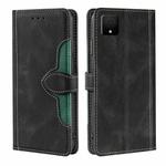 For TCL 502 Skin Feel Magnetic Buckle Leather Phone Case(Black)