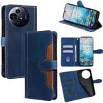For TCL 50 NxtPaper 5G Skin Feel Magnetic Buckle Leather Phone Case(Blue)