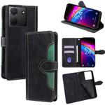 For TCL 503 4G Skin Feel Magnetic Buckle Leather Phone Case(Black)