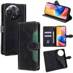 For TCL 60R 5G Skin Feel Magnetic Buckle Leather Phone Case(Black)