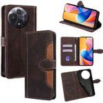 For TCL 60R 5G Skin Feel Magnetic Buckle Leather Phone Case(Brown)