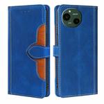 For Sharp Aquos R9 Skin Feel Magnetic Buckle Leather Phone Case(Blue)