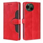 For Sharp Aquos R9 Skin Feel Magnetic Buckle Leather Phone Case(Red)