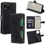 For Sharp Aquos R10 Skin Feel Magnetic Buckle Leather Phone Case(Black)