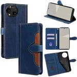 For Sharp Aquos R10 Skin Feel Magnetic Buckle Leather Phone Case(Blue)
