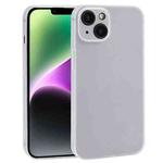 For iPhone 14 Plus Frosted Solid Color TPU Phone Case(Translucent)