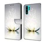 For Huawei P30 Pro Crystal 3D Shockproof Protective Leather Phone Case(Light Lotus)