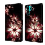For Huawei P30 Pro Crystal 3D Shockproof Protective Leather Phone Case(Fantastic Flower)