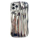 For iPhone 13 Pro Electroplating Water Ripple TPU Phone Case(Silver)