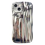 For iPhone 13 Electroplating Water Ripple TPU Phone Case(Silver)