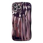 For iPhone 11 Pro Max Electroplating Water Ripple TPU Phone Case(Purple)