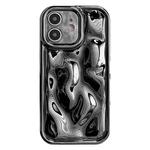 For iPhone 11 Electroplating Meteorite Texture TPU Phone Case(Black)