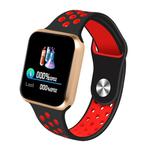 F8 Pro 1.3 inch Touch Screen Smart Bracelet, Support Sleep Monitor / Blood Pressure Monitoring / Blood Oxygen Monitoring / Heart Rate Monitoring, Shell Color:Gold(Black Red)