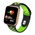 F8 Pro 1.3 inch Touch Screen Smart Bracelet, Support Sleep Monitor / Blood Pressure Monitoring / Blood Oxygen Monitoring / Heart Rate Monitoring, Shell Color:Gold(Black Green)