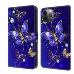For iPhone 11 Pro Crystal 3D Shockproof Protective Leather Phone Case(Diamond Butterfly)