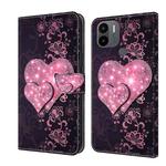 For Xiaomi Redmi A1+ / A2 / A2+ Crystal 3D Shockproof Protective Leather Phone Case(Lace Love)