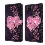 For Xiaomi Redmi 9C Crystal 3D Shockproof Protective Leather Phone Case(Lace Love)