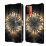 For Xiaomi Redmi 9T Crystal 3D Shockproof Protective Leather Phone Case(Luminous Building)