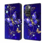 For Xiaomi Redmi 10 Crystal 3D Shockproof Protective Leather Phone Case(Diamond Butterfly)