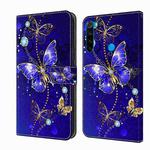 For Xiaomi Redmi Note 8 Crystal 3D Shockproof Protective Leather Phone Case(Diamond Butterfly)