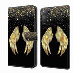 For Xiaomi Redmi Note 11 Pro 5G / 4G Global Crystal 3D Shockproof Protective Leather Phone Case(Golden Wings)