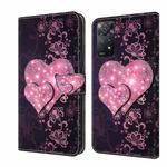 For Xiaomi Redmi Note 11 Pro 5G / 4G Global Crystal 3D Shockproof Protective Leather Phone Case(Lace Love)