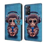 For Xiaomi Redmi Note 11 Pro 5G / 4G Global Crystal 3D Shockproof Protective Leather Phone Case(Orangutan)