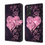 For Xiaomi Redmi Note 11 Global Crystal 3D Shockproof Protective Leather Phone Case(Lace Love)