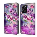 For Xiaomi Redmi Note 12 Pro Global Crystal 3D Shockproof Protective Leather Phone Case(Butterfly)