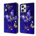 For Xiaomi Redmi Note 12 Pro+ Crystal 3D Shockproof Protective Leather Phone Case(Diamond Butterfly)