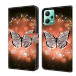 For Xiaomi Redmi Note 12 5G Global / Poco X5 Crystal 3D Shockproof Protective Leather Phone Case(Crystal Butterfly)