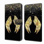 For Xiaomi Redmi Note 9 Pro Crystal 3D Shockproof Protective Leather Phone Case(Golden Wings)