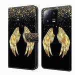 For Xiaomi 13 Pro Crystal 3D Shockproof Protective Leather Phone Case(Golden Wings)