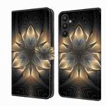 For Samsung Galaxy A34 5G Crystal 3D Shockproof Protective Leather Phone Case(Luminous Building)