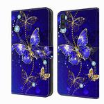 For Samsung Galaxy A50 Crystal 3D Shockproof Protective Leather Phone Case(Diamond Butterfly)