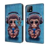 For Samsung Galaxy A53 Crystal 3D Shockproof Protective Leather Phone Case(Orangutan)