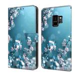For Samsung Galaxy S9 Crystal 3D Shockproof Protective Leather Phone Case(Plum Flower)