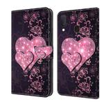 For Samsung Galaxy S10e Crystal 3D Shockproof Protective Leather Phone Case(Lace Love)