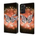 For Samsung Galaxy S23+ Crystal 3D Shockproof Protective Leather Phone Case(Crystal Butterfly)