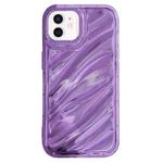 For iPhone 11 Laser Sequin Waves TPU Phone Case(Purple)